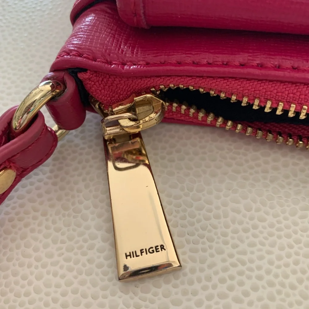 Tommy Hilfiger Crossbody Pink Handbag Minimalist Purse Shoulder Bag Classic